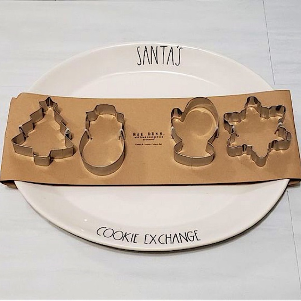 Rae Dunn Santa’s Cookie Exchange Platter